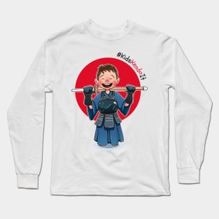 Kendōka Kid - Celebrating Kendo for Kids Long Sleeve T-Shirt